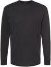 Am image of a Custom M&O Gold Soft Touch Long Sleeve T Shirt in Black!