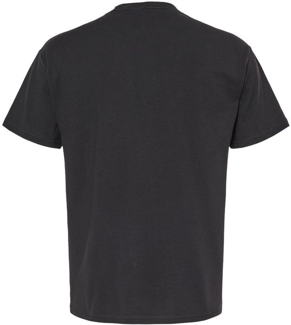 Am image of a Custom M&O Ring Spun T Shirt in Black!