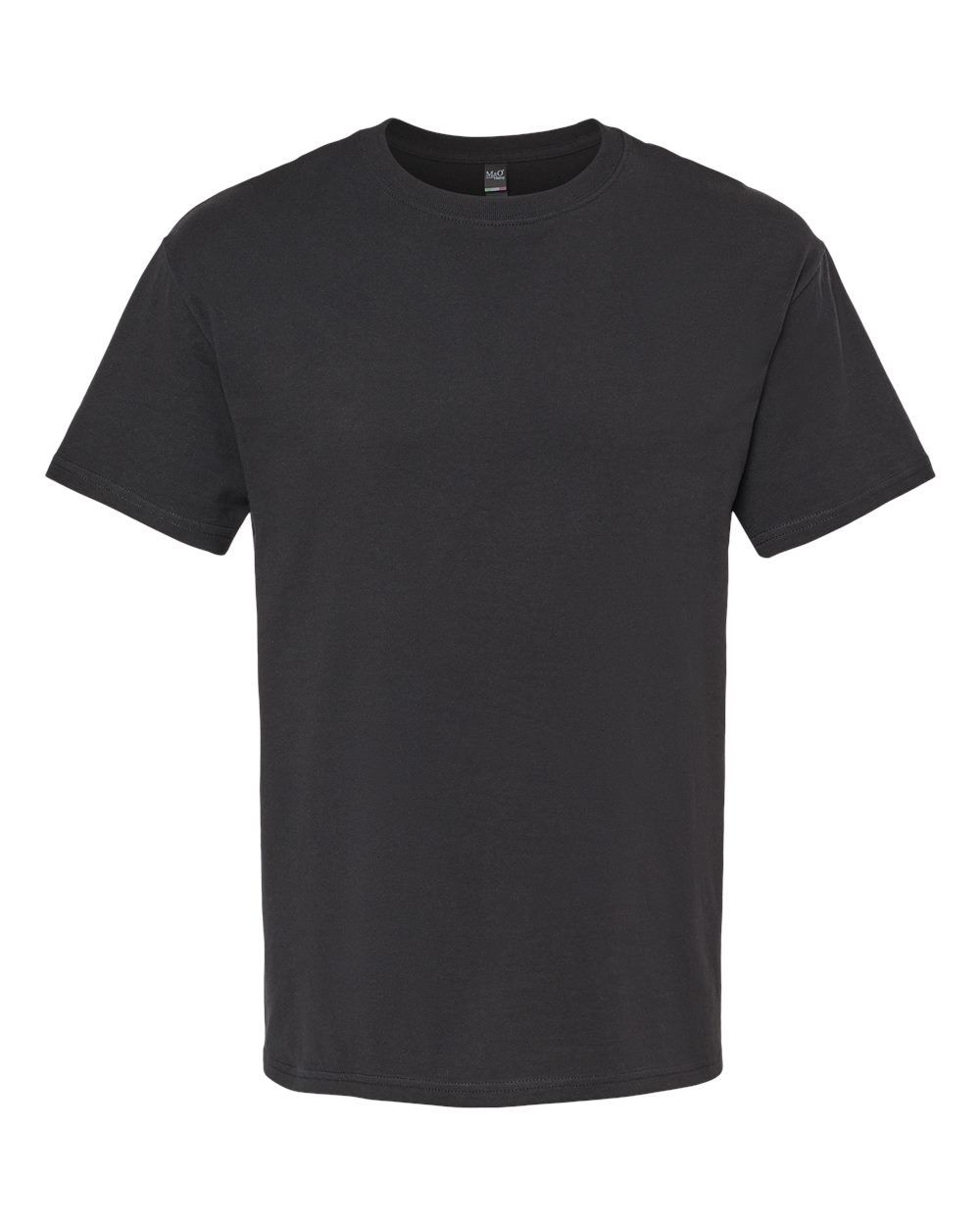 M&O Ring Spun T Shirt in Black