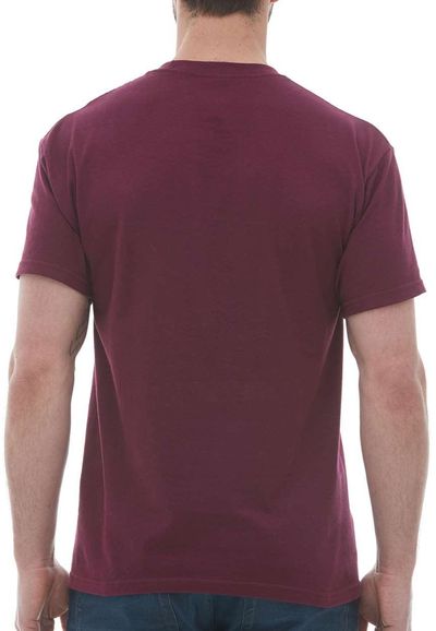 Am image of a Custom M&O Ring Spun T Shirt in Cardinal Red!