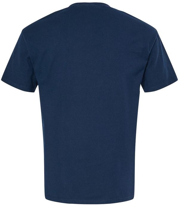 An image of a Custom M&O Ring Spun T Shirt in Deep Navy!
