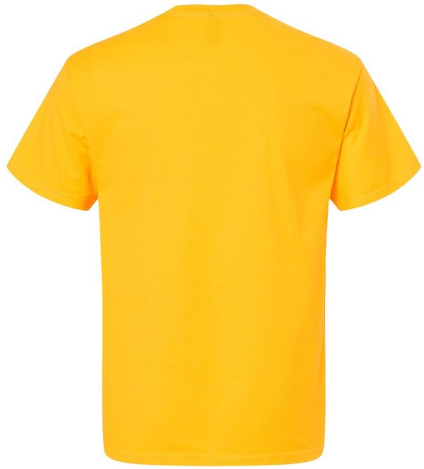 Am image of a Custom M&O Ring Spun T Shirt in Gold!