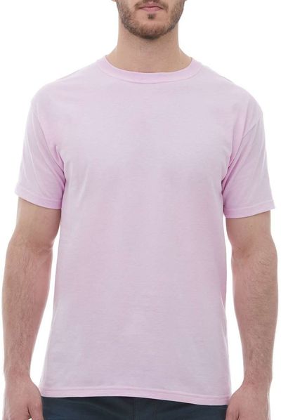 Am image of a Custom M&O Ring Spun T Shirt in Light Pink!