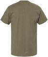 Am image of a Custom M&O Ring Spun T Shirt in Miltary Green!
