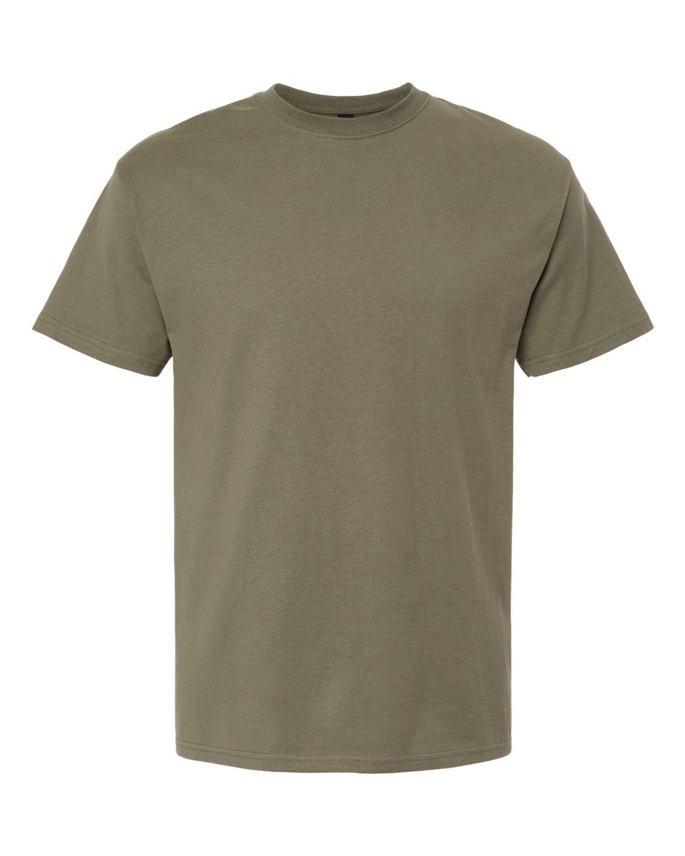 M&O Ring Spun T Shirt in Miltary Green
