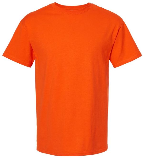 Am image of a Custom M&O Ring Spun T Shirt in Orange!