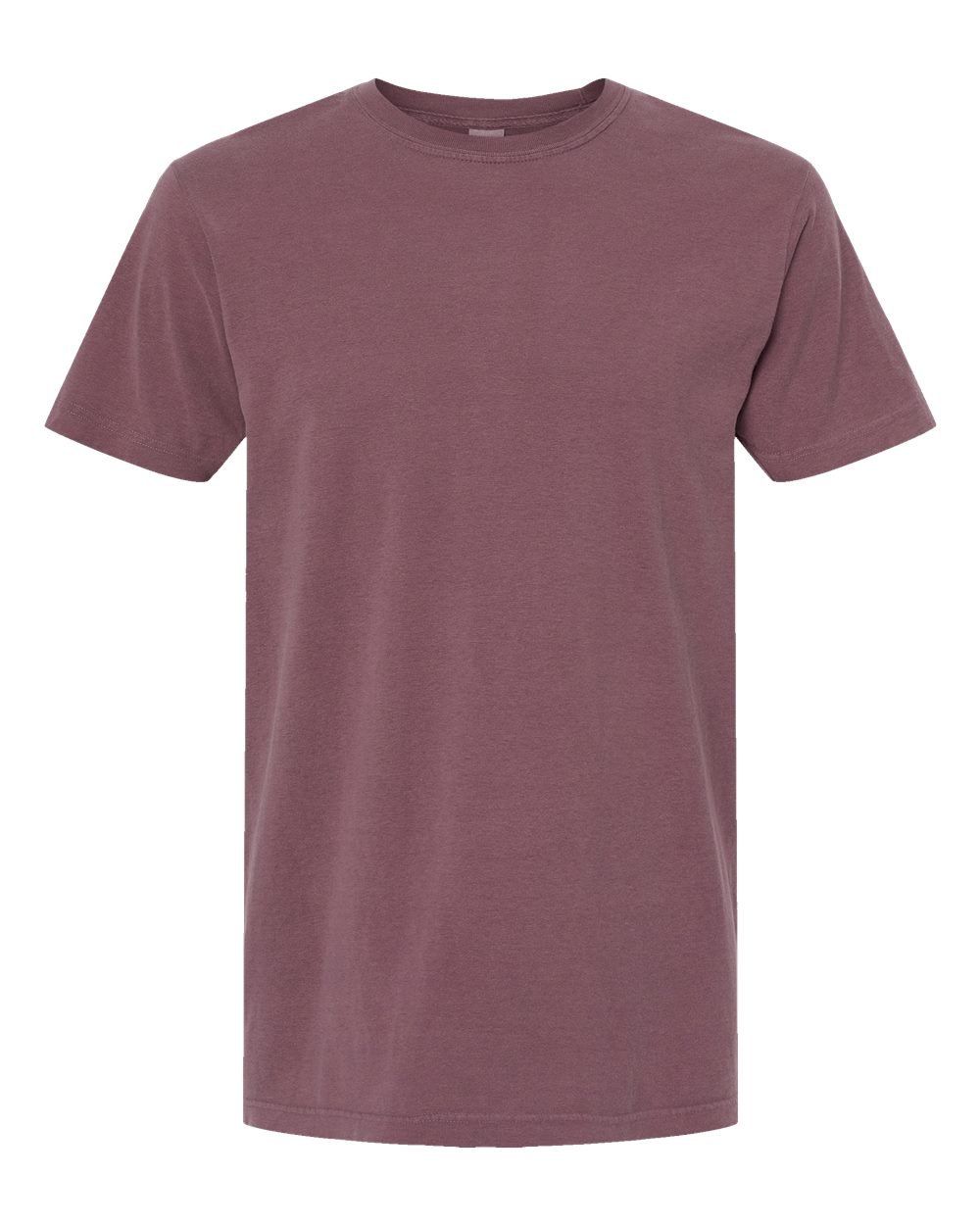 M&O Unisex Vintage Garment Dyed T Shirt in Vineyard
