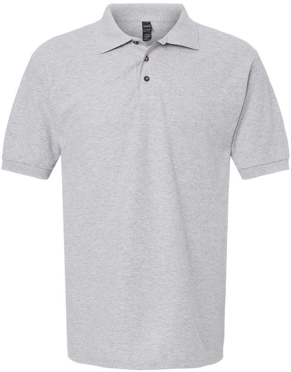 Am image of a Custom M&O Ring Spun Pique Sport Shirt in Athletic Grey!