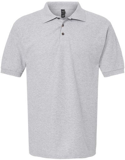 Am image of a Custom M&O Ring Spun Pique Sport Shirt in Athletic Grey!