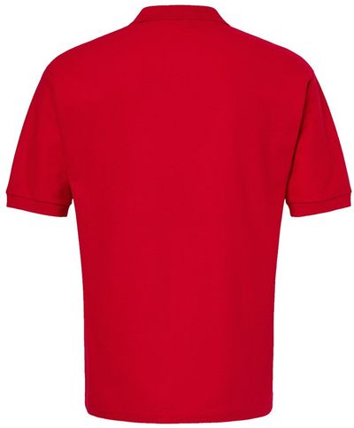 Am image of a Custom M&O Ring Spun Pique Sport Shirt in Bright Red!