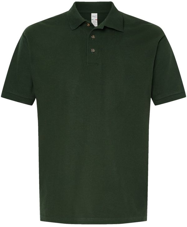 Am image of a Custom M&O Ring Spun Pique Sport Shirt in New Forest Green!