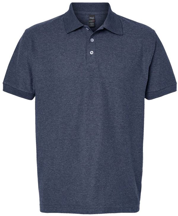 Am image of a Custom M&O Soft Touch Sport Shirt in Heather Navy!