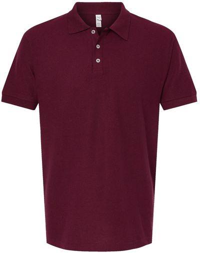 Am image of a Custom M&O Soft Touch Sport Shirt in Maroon!