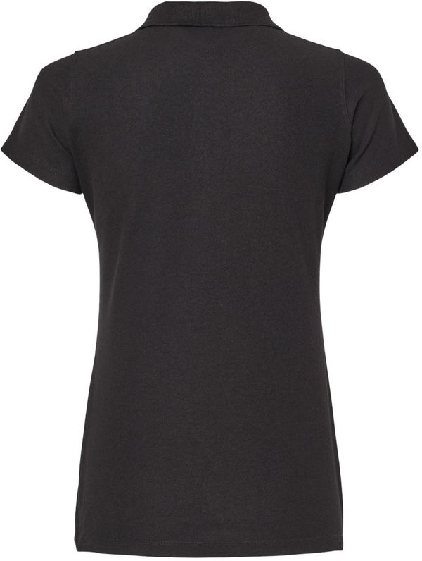 Am image of a Custom M and O Womens Soft Touch Sport Shirt in Fine Black!