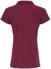 Am image of a Custom M and O Womens Soft Touch Sport Shirt in Maroon!