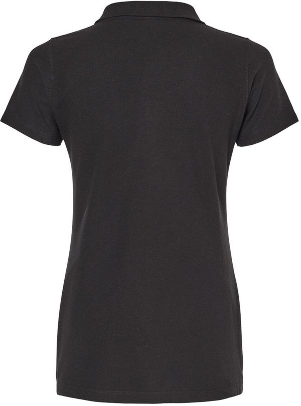 Am image of a Custom M and O Womens Ringspun Sport Shirt in Black!