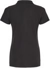 Am image of a Custom M and O Womens Ringspun Sport Shirt in Black!