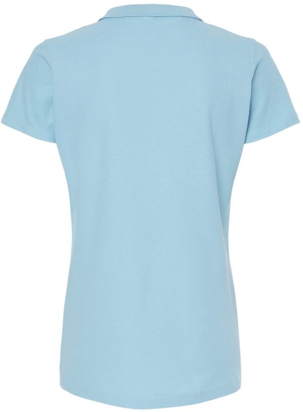 Am image of a Custom M and O Womens Ringspun Sport Shirt in Light Blue!