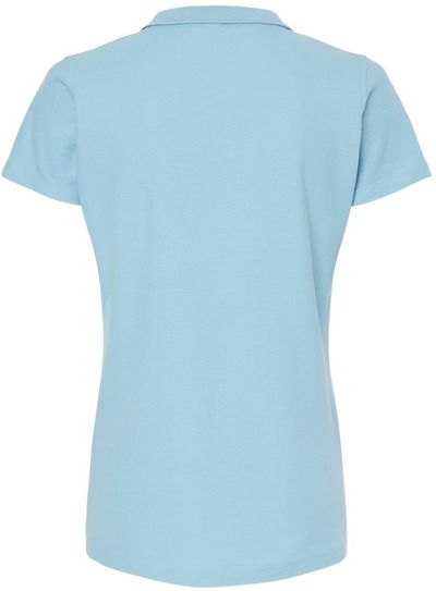 Am image of a Custom M and O Womens Ringspun Sport Shirt in Light Blue!