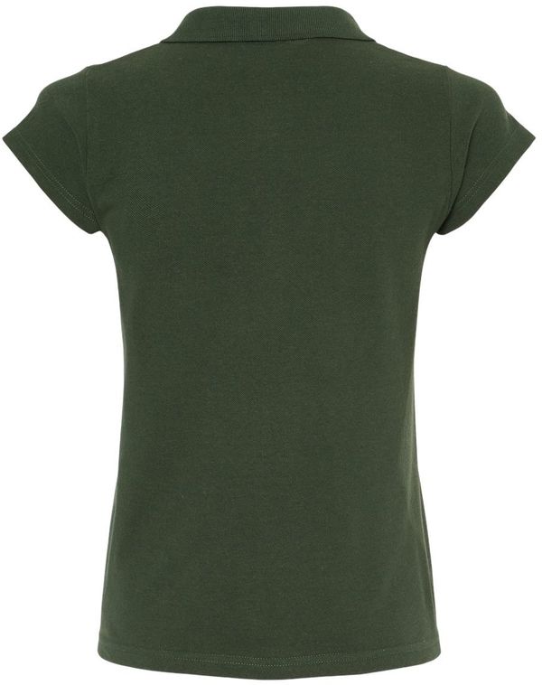 Am image of a Custom M and O Womens Ringspun Sport Shirt in New Forest Green!