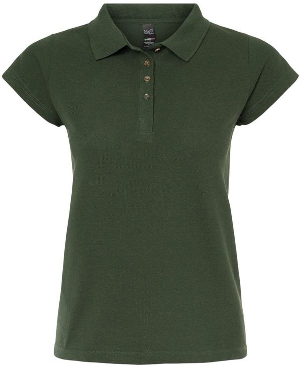 Am image of a Custom M and O Womens Ringspun Sport Shirt in New Forest Green!