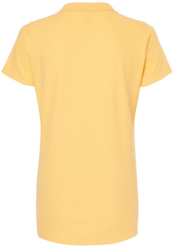 Am image of a Custom M and O Womens Ringspun Sport Shirt in Pale Yellow!