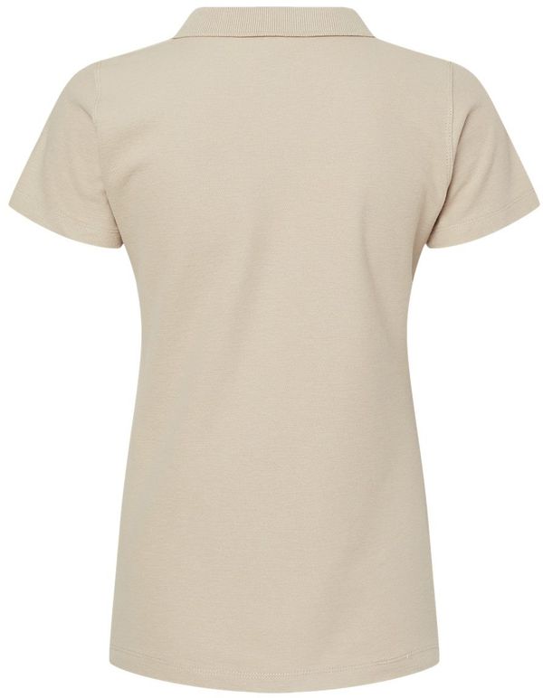 Am image of a Custom M and O Womens Ringspun Sport Shirt in Sand!