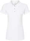 Am image of a Custom M and O Womens Ringspun Sport Shirt in White!