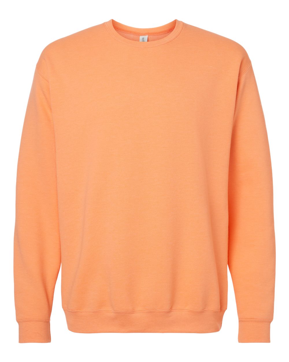 M&O Adult Unisex Crewneck Fleece in Cantaloupe