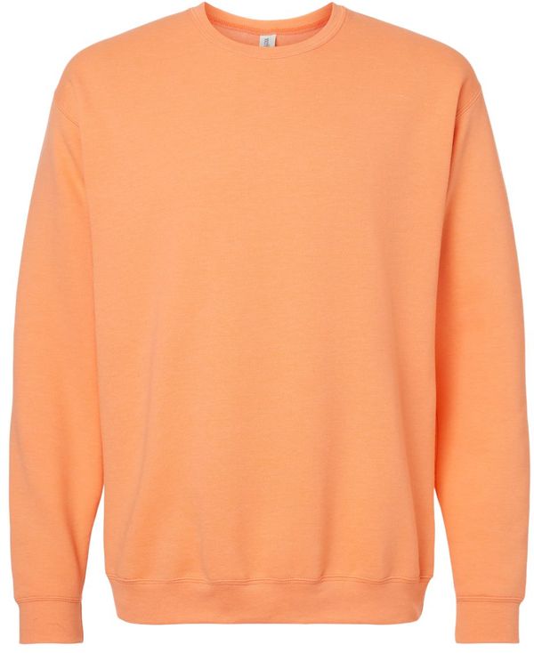 An image of a Custom M&O Adult Unisex Crewneck Fleece in Cantaloupe!