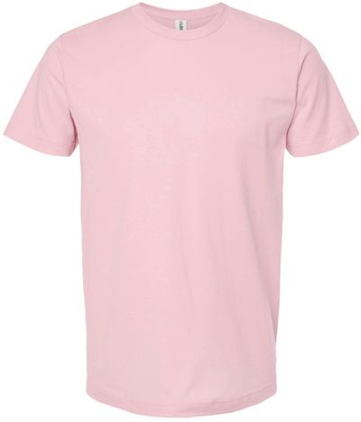Am image of a Custom M&O Fine Jersey Tee in Pink!