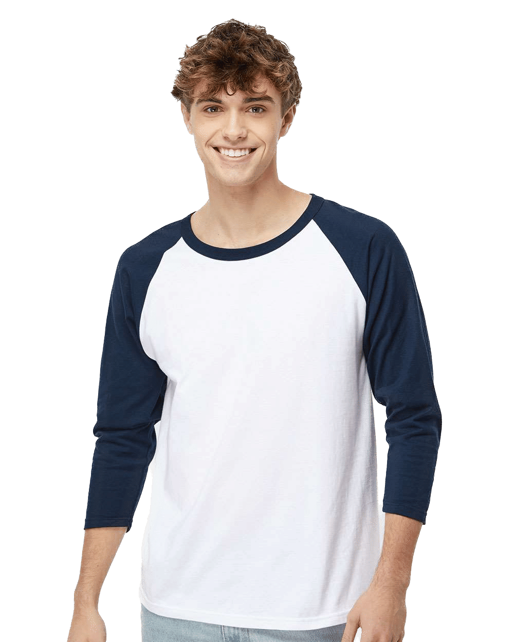 M&O Raglan Three Quarter Sleeve Baseball T Shirt