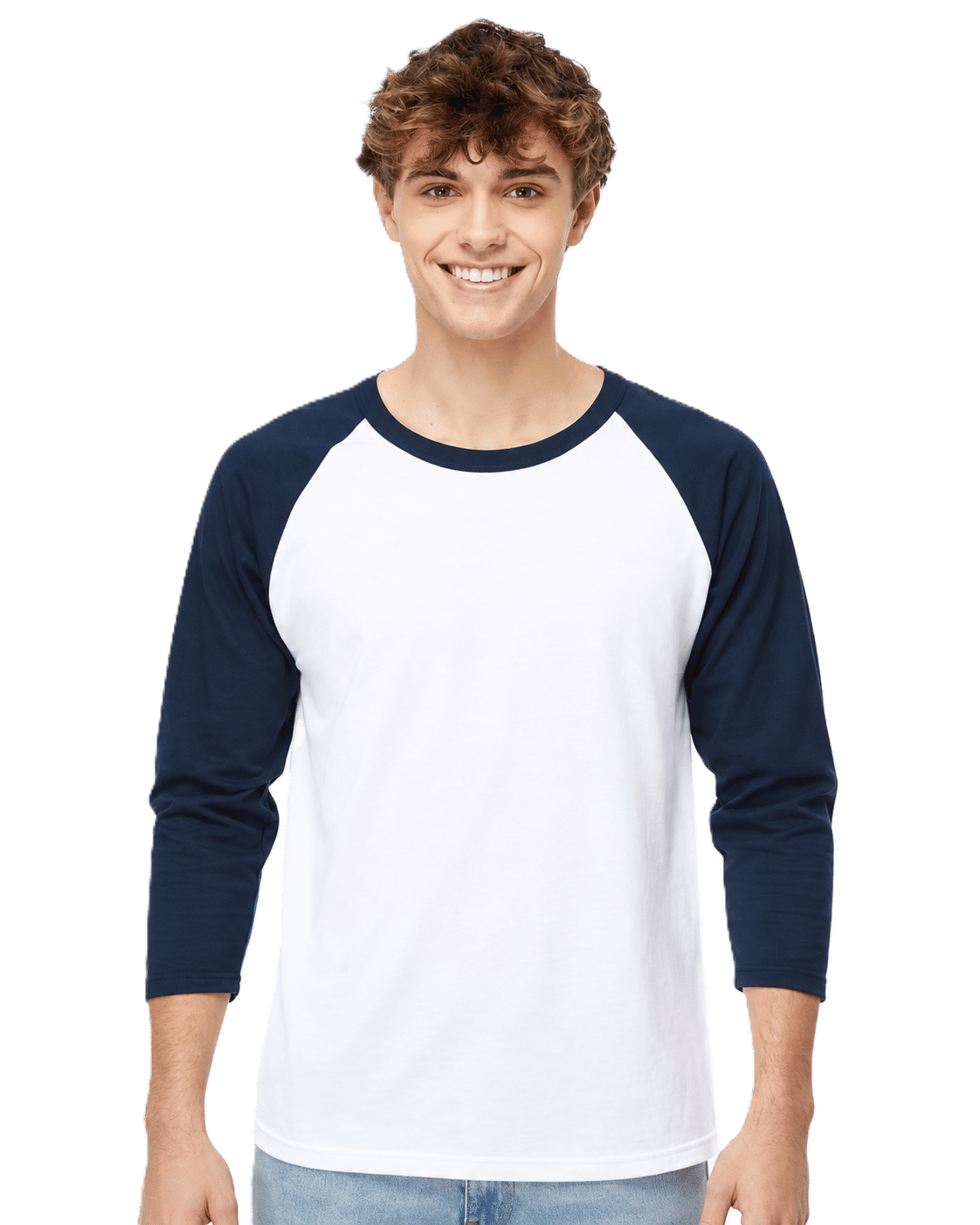 M&O Raglan Three Quarter Sleeve Baseball T Shirt