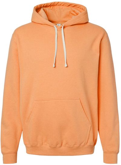 Am image of a Custom M&O Unisex Pullover Hoodie in Cantaloupe!