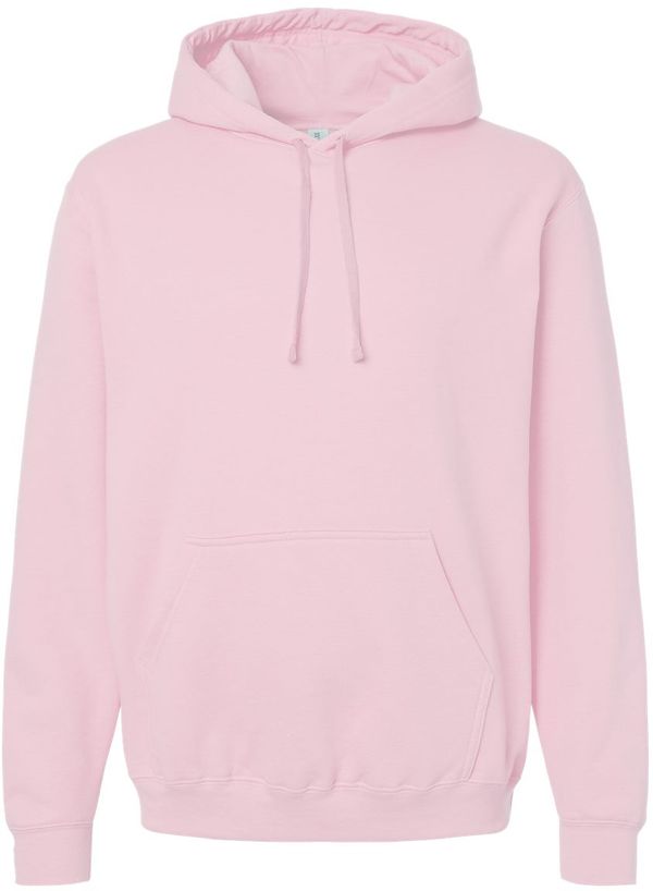 Am image of a Custom M&O Unisex Pullover Hoodie in Light Pink!