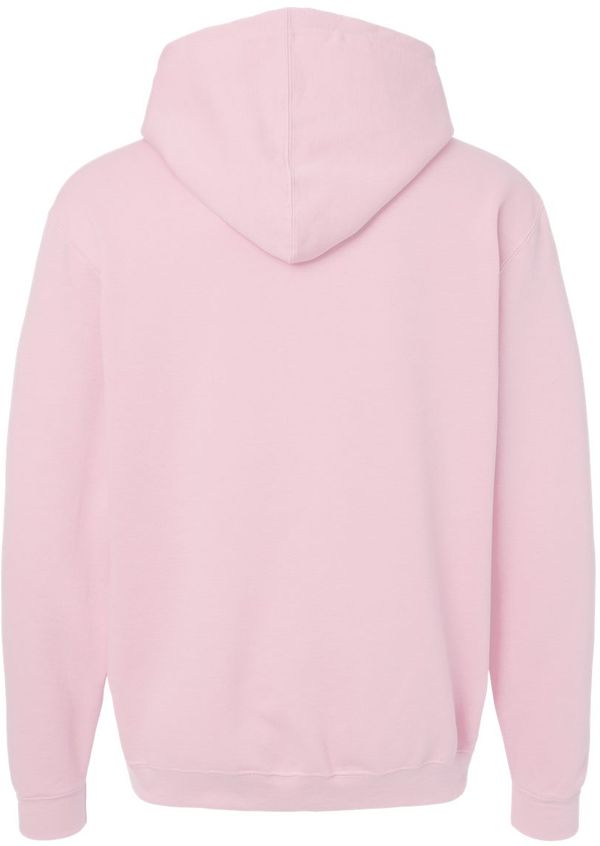 Am image of a Custom M&O Unisex Pullover Hoodie in Light Pink!