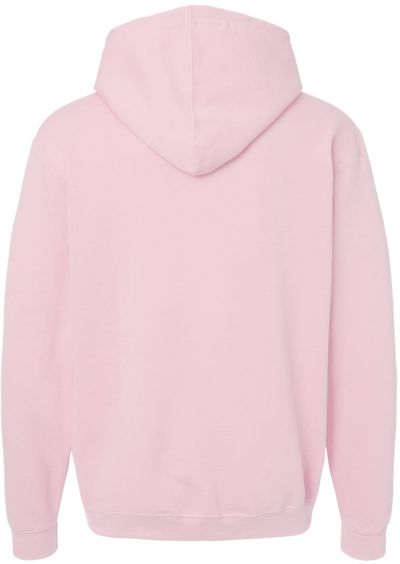Am image of a Custom M&O Unisex Pullover Hoodie in Light Pink!