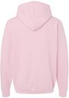 Am image of a Custom M&O Unisex Pullover Hoodie in Light Pink!