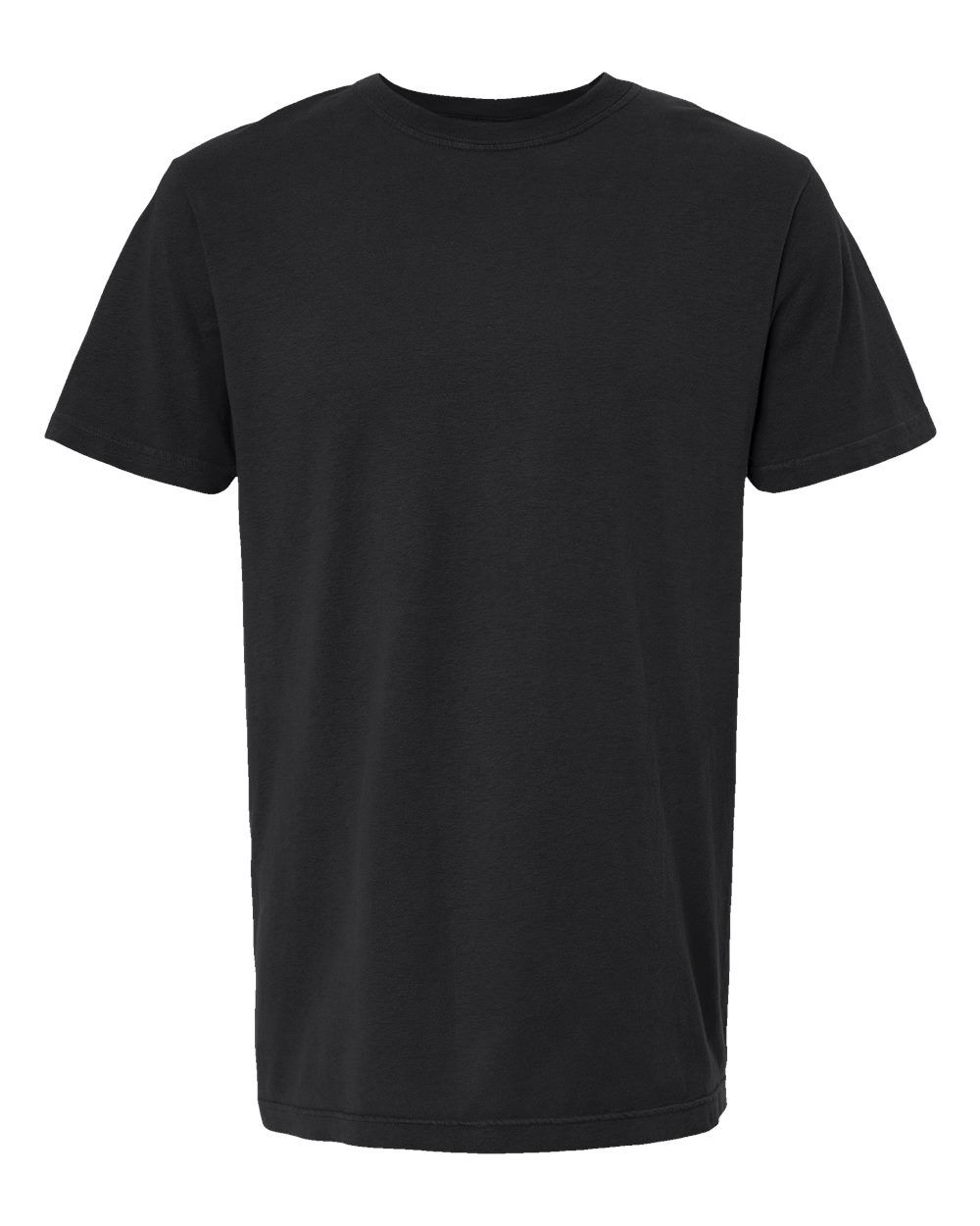 M&O Unisex Vintage Garment Dyed T Shirt in Black