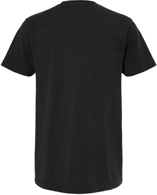 Am image of a Custom M&O Unisex Vintage Garment Dyed T Shirt in Black!