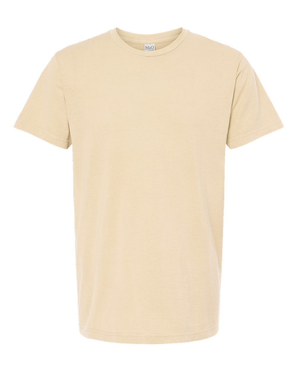 M&O Unisex Vintage Garment Dyed T Shirt in Ivory
