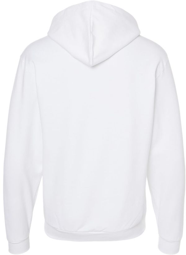 An image of a Custom M&O Unisex Zipper Fleece Hoodie in White!