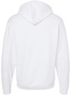 An image of a Custom M&O Unisex Zipper Fleece Hoodie in White!