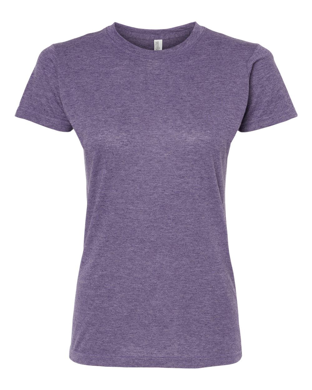 M&O Womens Deluxe Blend T Shirt in Heather Purple