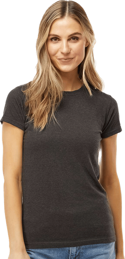 An image of a Custom M&O Womens Deluxe Blend T Shirt!