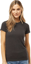 An image of a Custom M&O Womens Deluxe Blend T Shirt!