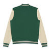 An image of a Custom Made Blanks Letterman Jacket in Juniper Green!