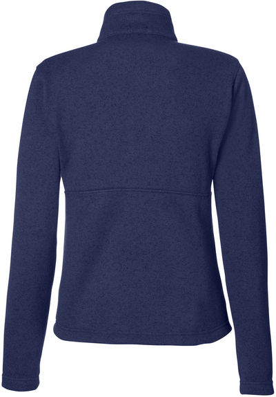 Am image of a Custom Marmot Ladies Dropline Half Zip Jacket in Arctic Navy!
