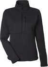 Am image of a Custom Marmot Ladies Dropline Half Zip Jacket in Black!