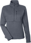 Am image of a Custom Marmot Ladies Dropline Half Zip Jacket in Steel Onyx!
